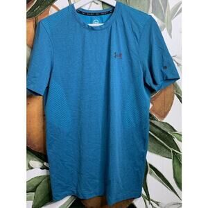 Under Armour Mens Medium Green Heatgear Celliant Short Sleeve Tee Shirt